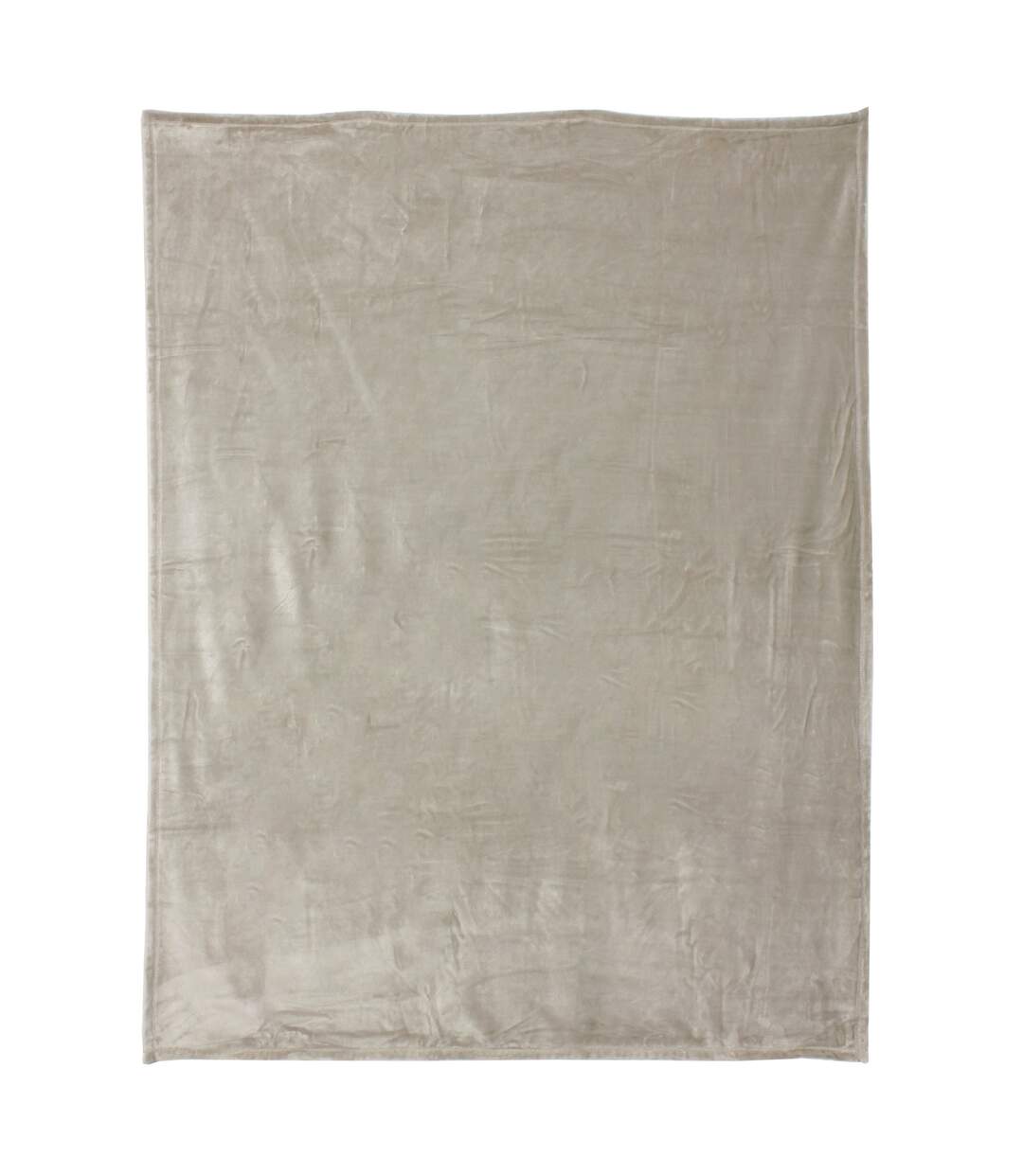 Plaid polaire 150x200 cm microvelours 100% Polyester 280g/m2 VELVET gris Galet