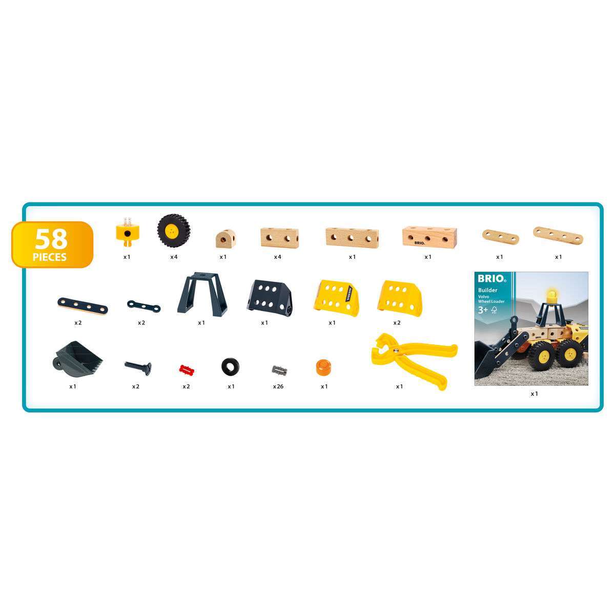 BRIO Spiel Builder Volvo Frontlader