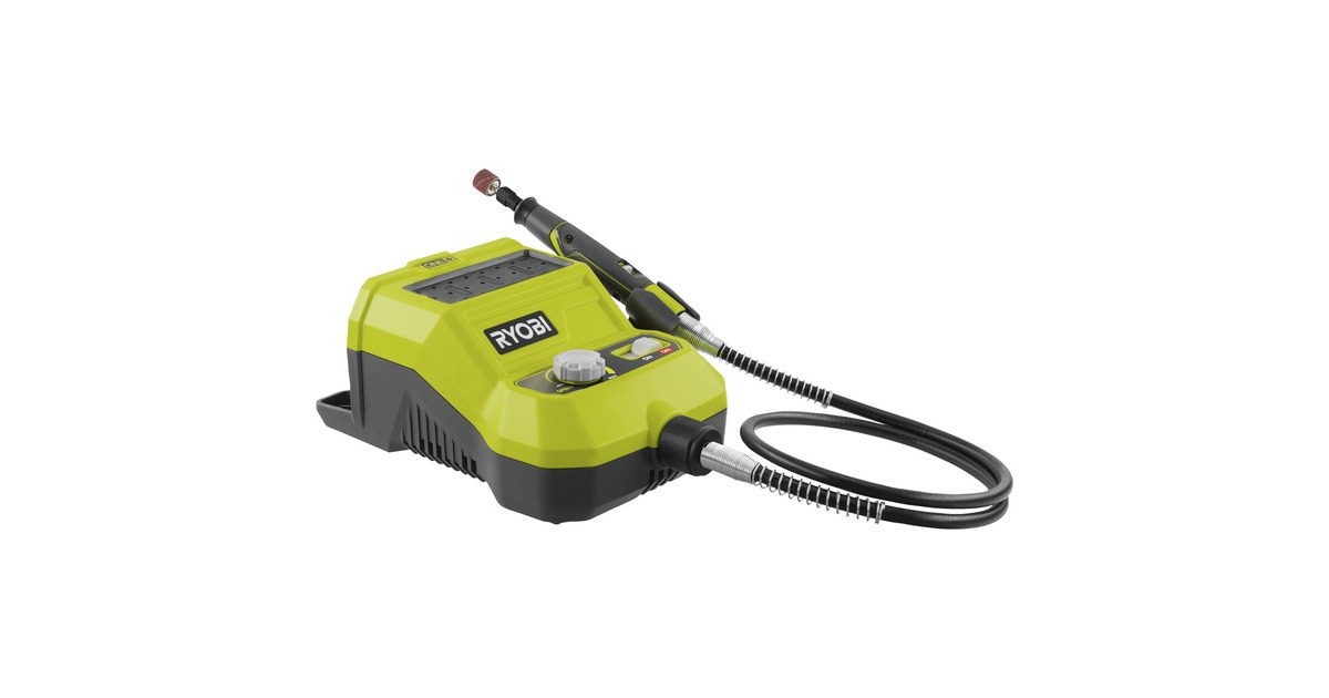 RyobiR18RT-0 rechte slijpmachine  (Groen/zwart, Accu niet inbegrepen)