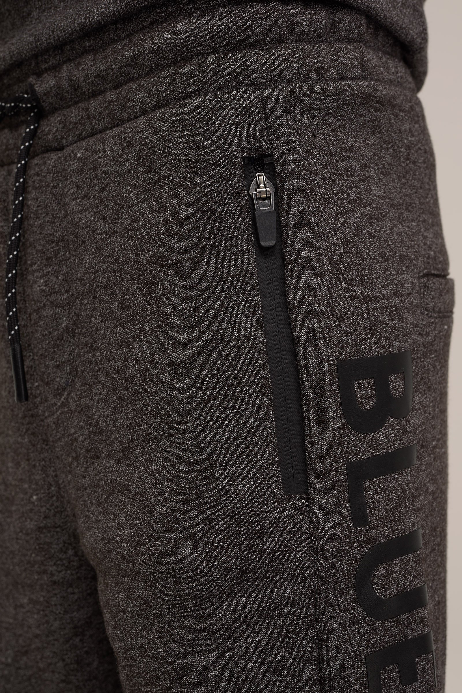 Jongens joggingbroek met cargozakken en opdruk Blue Ridge Donkergrijs