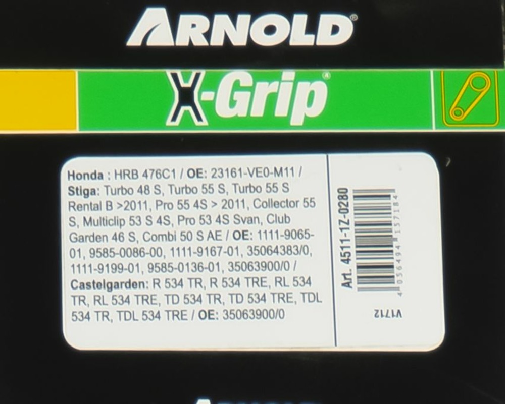 Courroie trapézoïdale x-grip v de type z 28