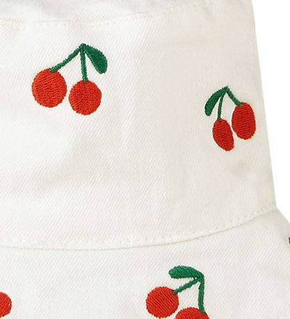 Stella McCartney Kids Sommerhut - Weiß m. Kirsche