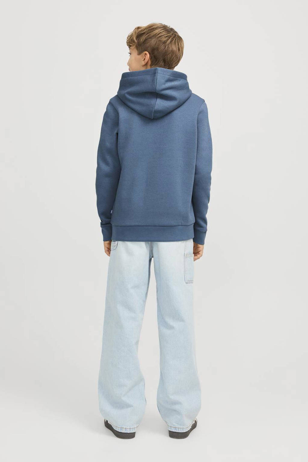 JACK & JONES hoodie JJECORP LOGO met logo blauw