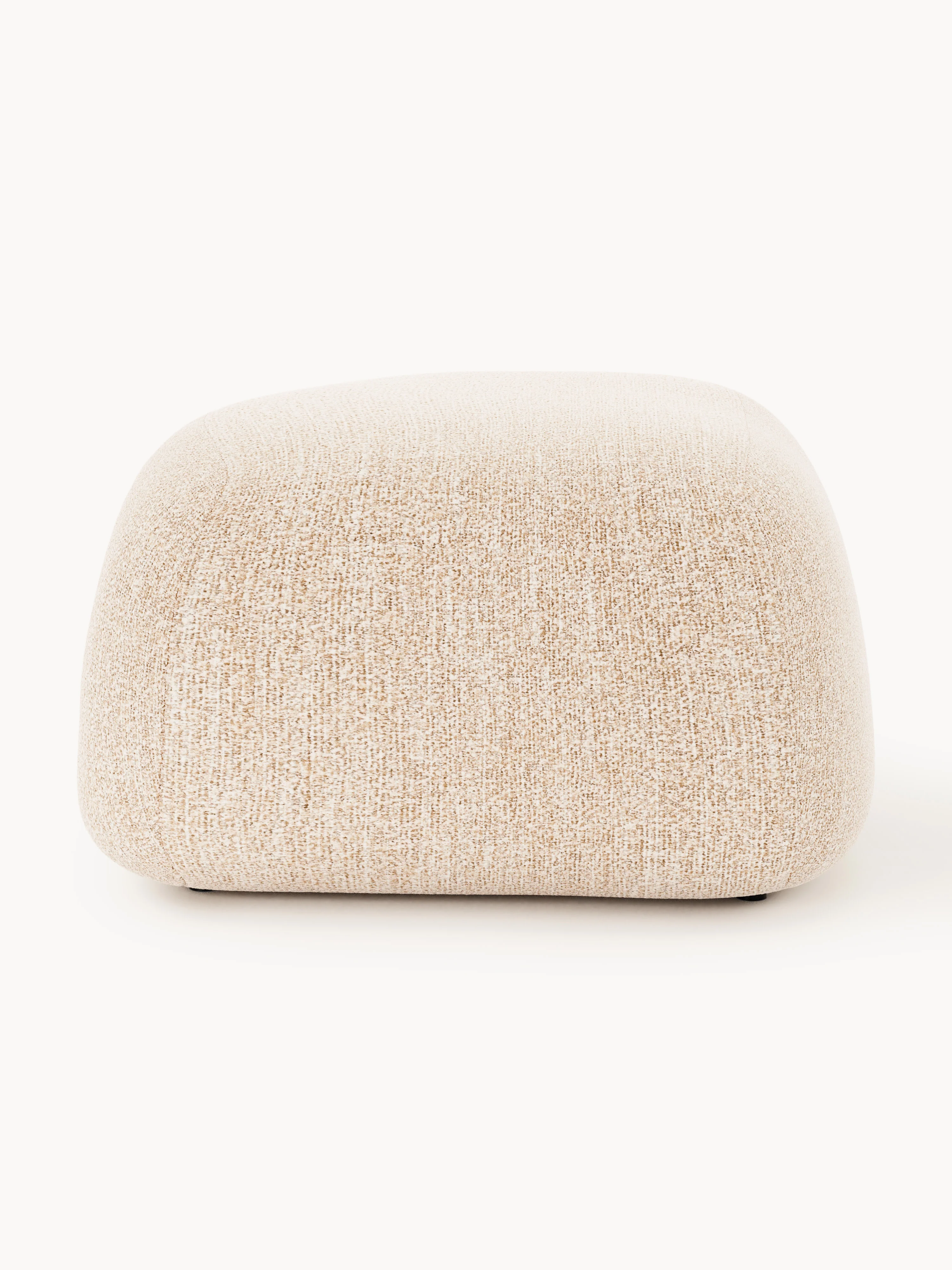 Ovale bouclé poef Wolke