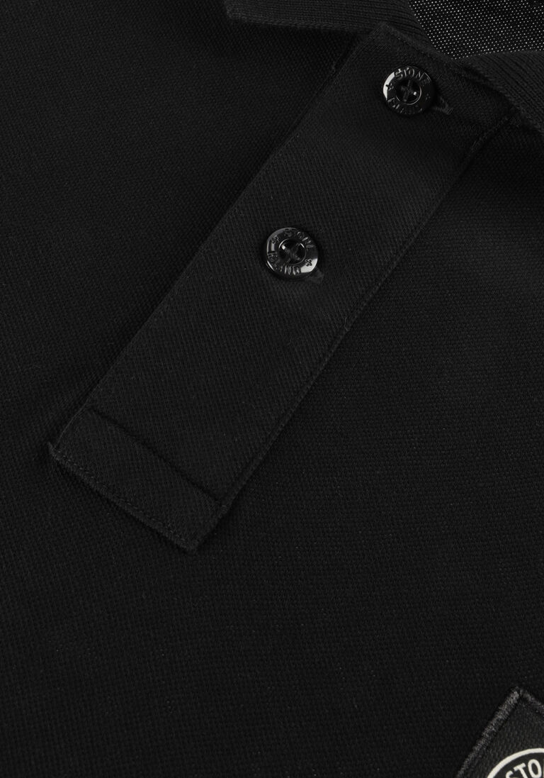 zwarte stone island polo ss polo s0017