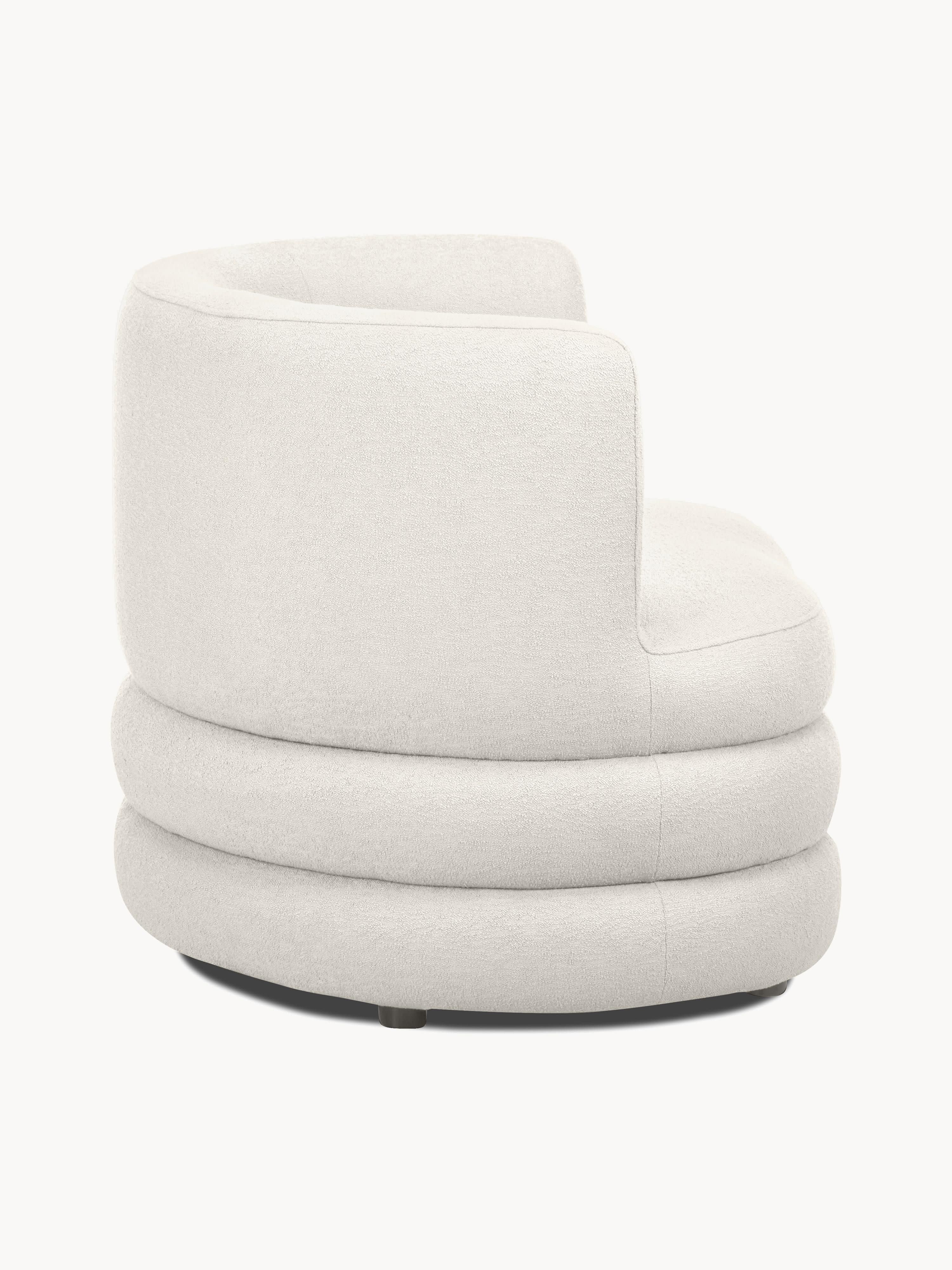 Design bouclé fauteuil Solomon