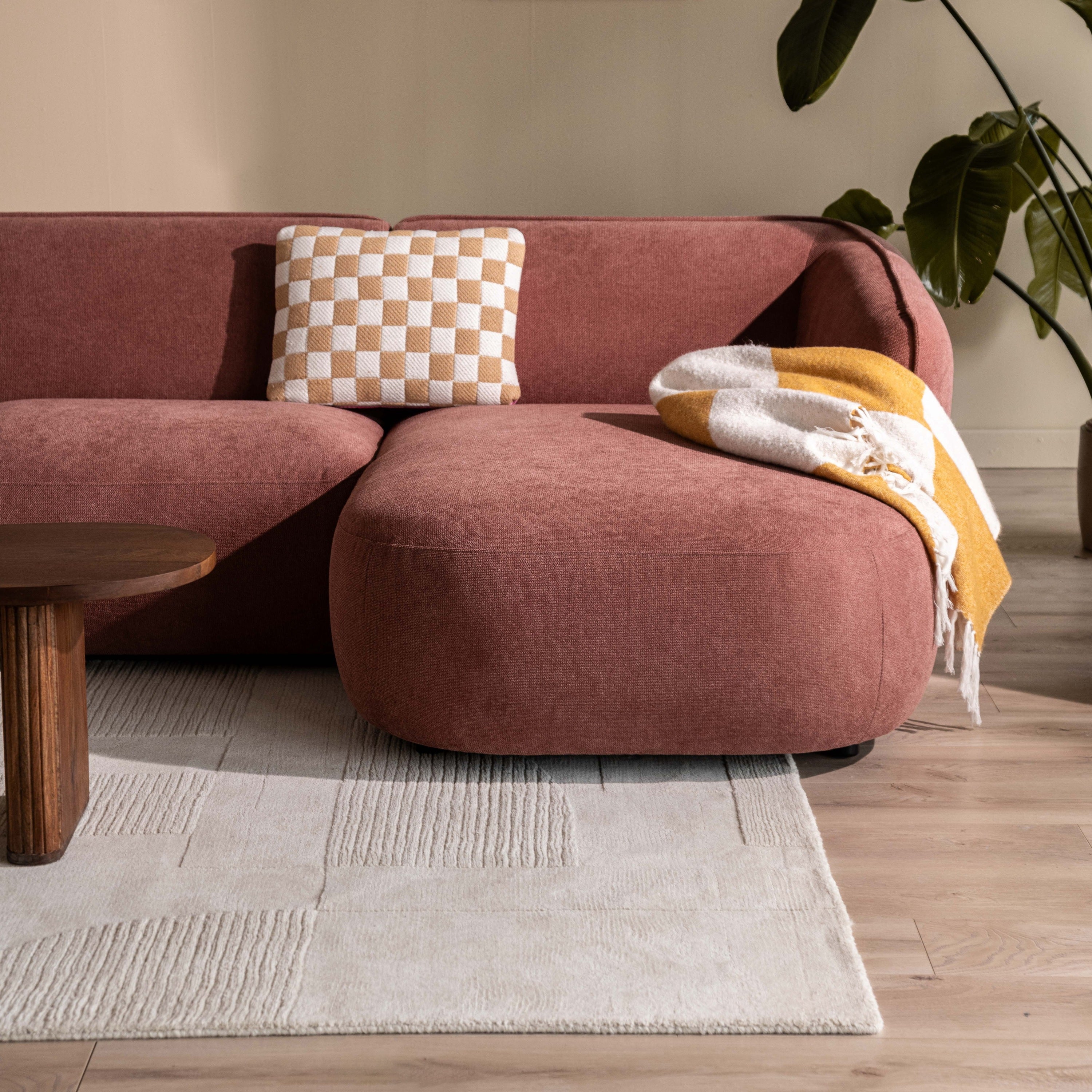 by fonQ Soft U-bank Links - Micro Chenille - Oud Roze