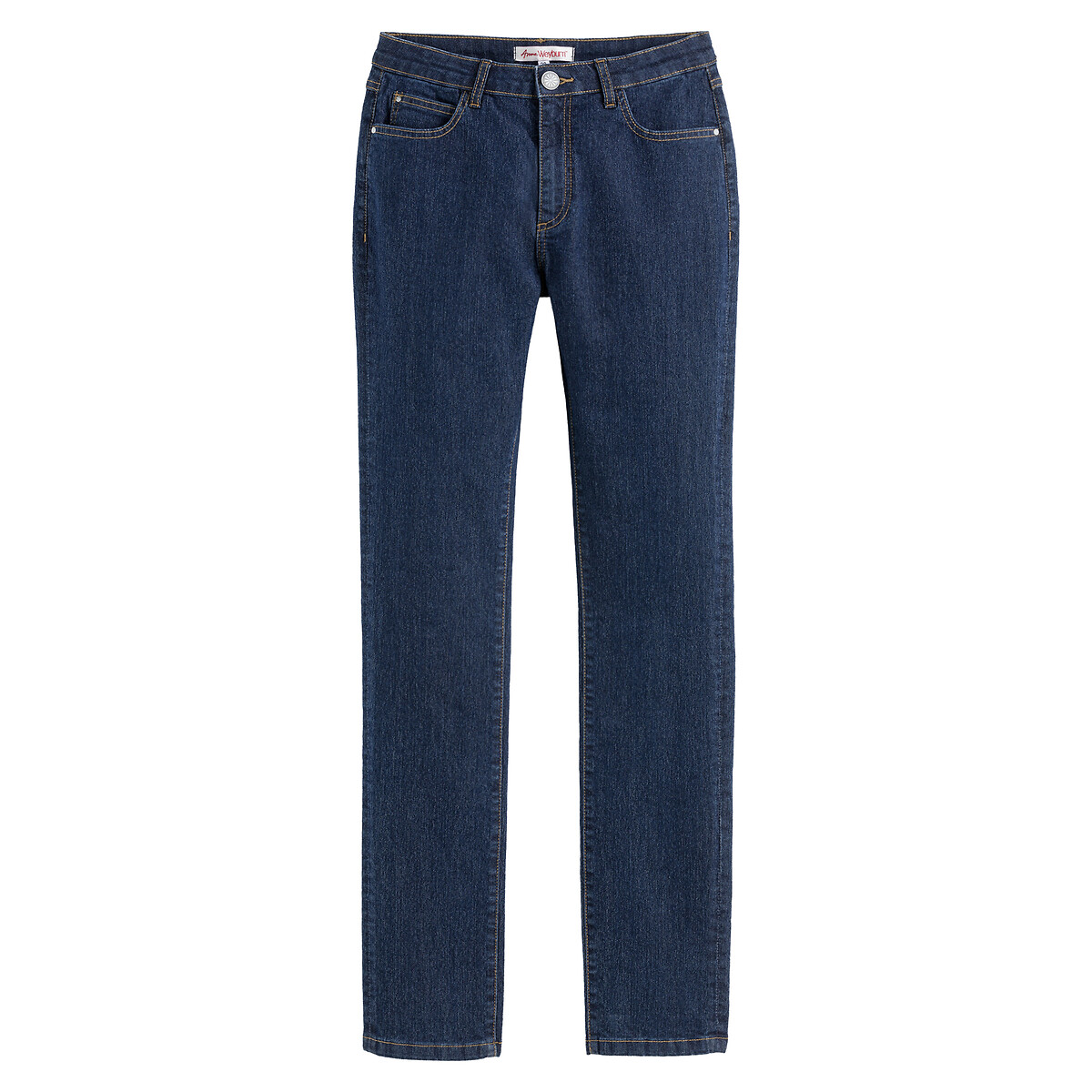 ANNE WEYBURN<br>Calça jeans reta normal