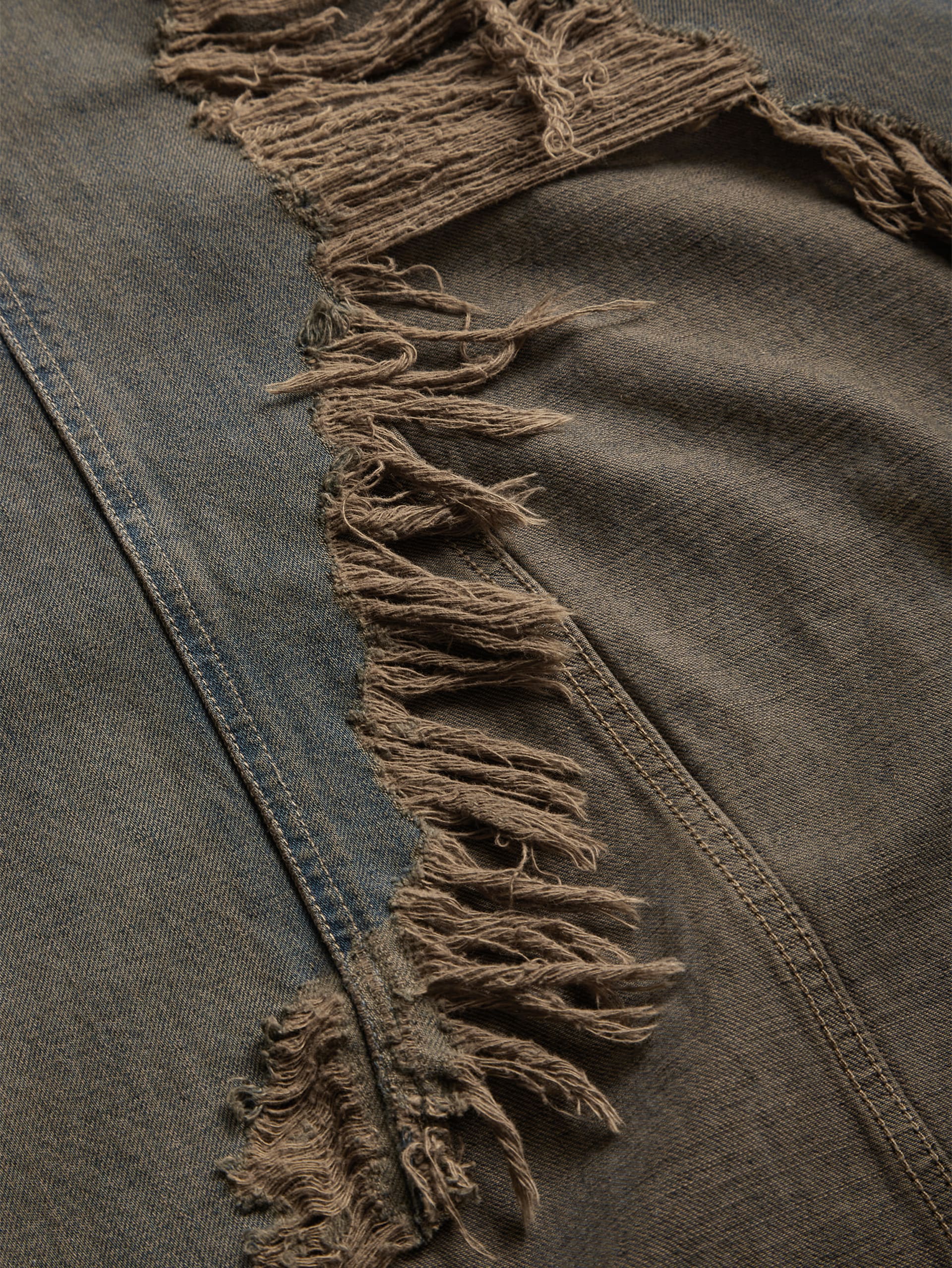 saia jeans aberta na frente