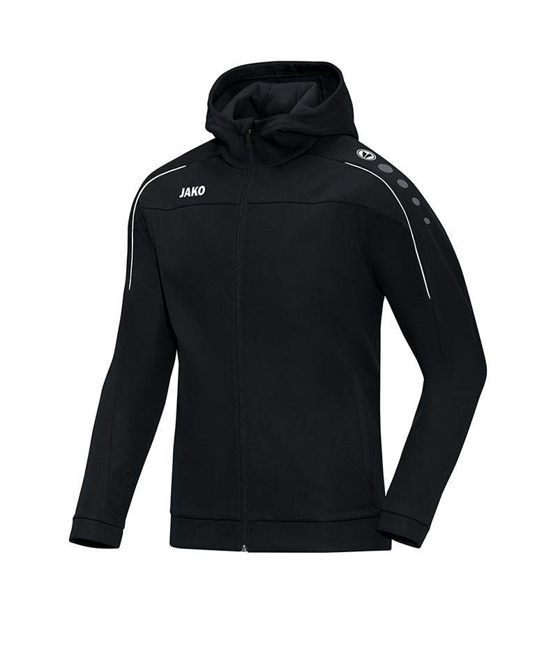 JAKO Classico Kapuzenjacke Schwarz F08