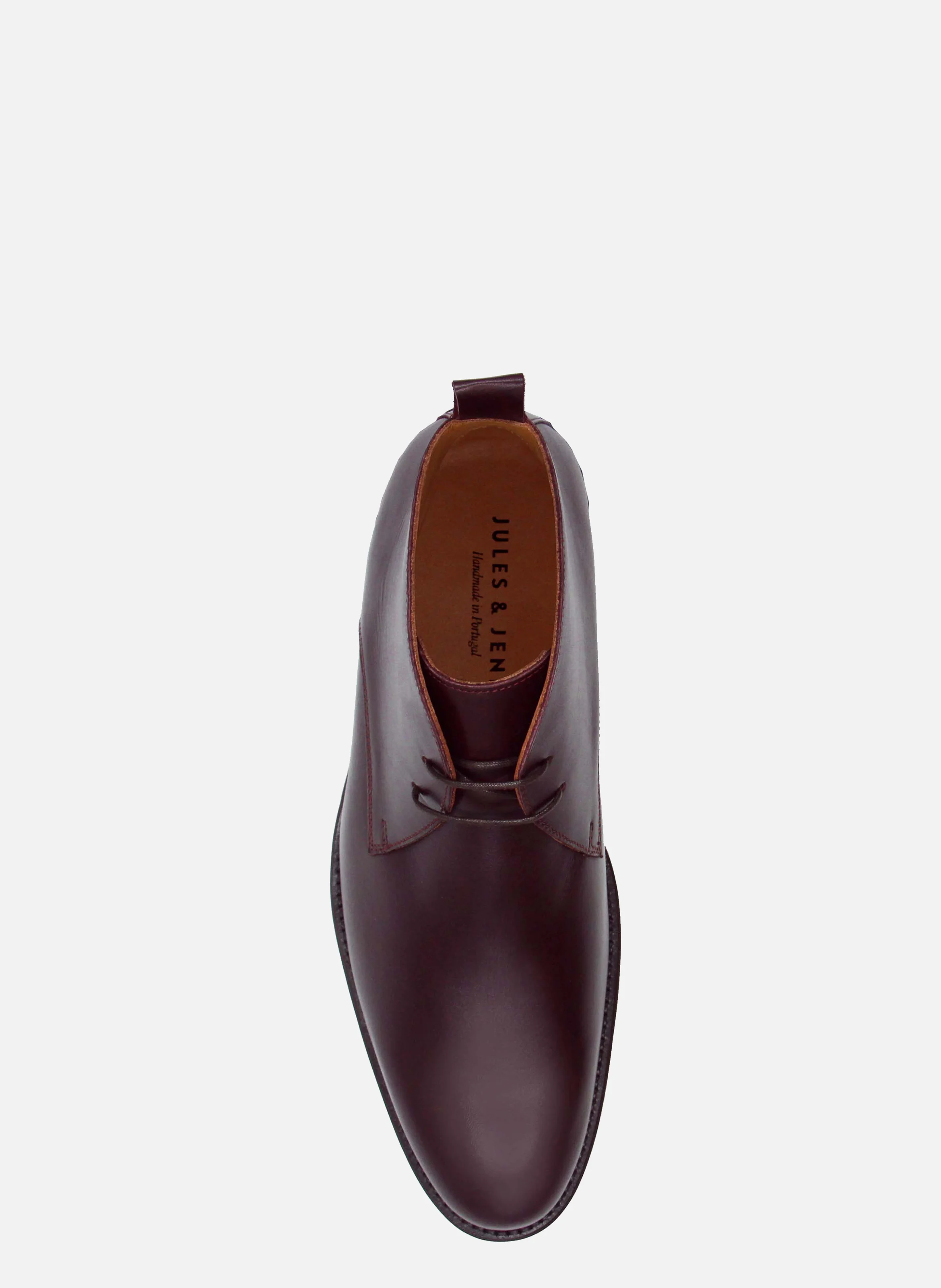Desert boots cuir lisse | Rouge