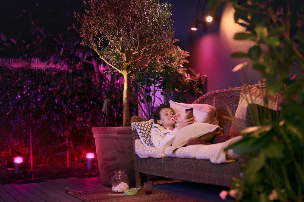 Philips Hue -Lily Spike Anthracite Ekstra Udendørs Spot u/Strømforsyning - White & Color