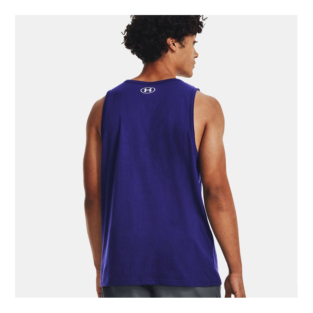 Under Armour UA SPORTSTYLE LOGO - Débardeur Homme sonar blue/white/white