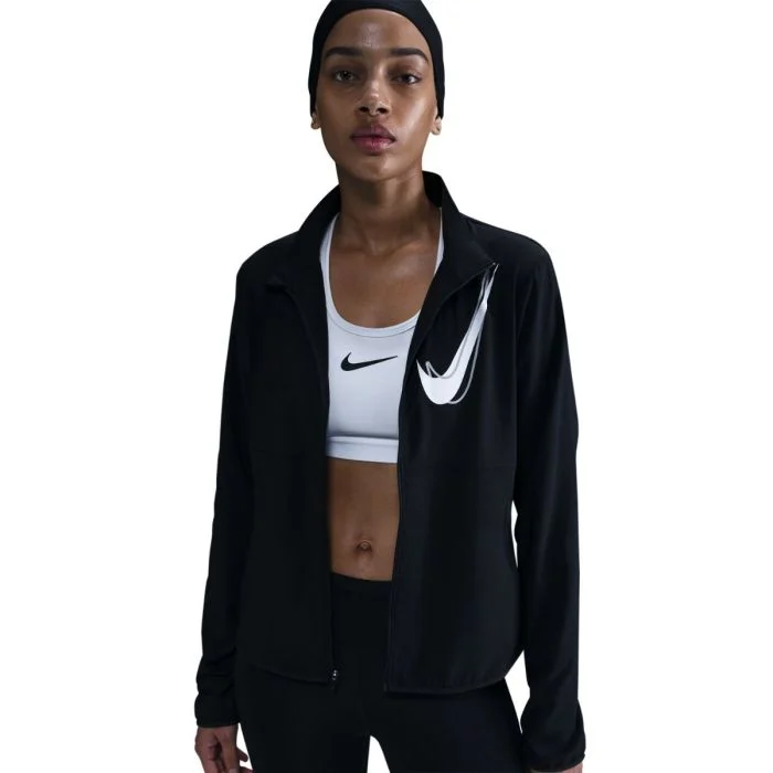 Nike Dame Jakker Dri-Fit Swoosh Running Jacket Sort