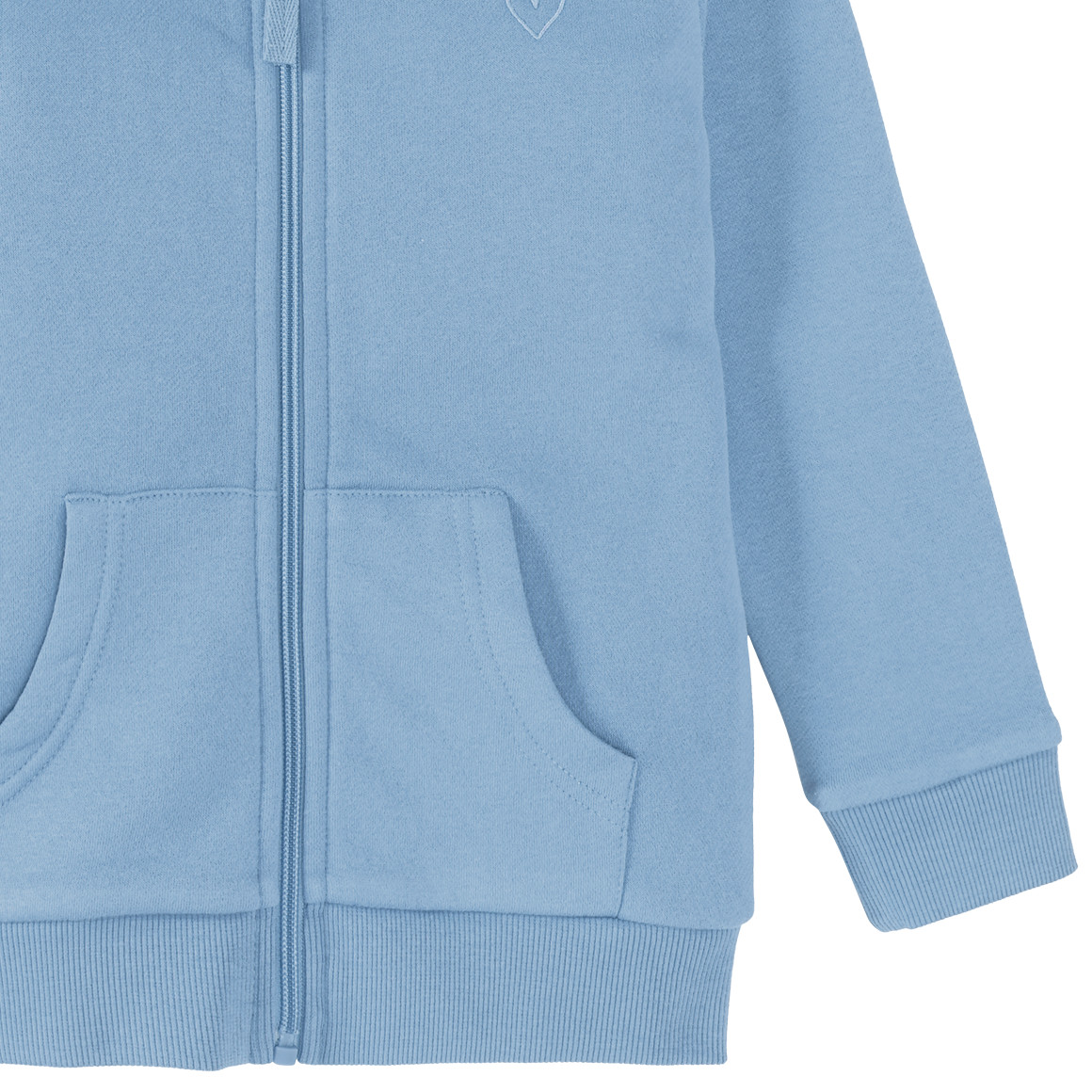 Famy Jungen Sweatjacke mit Bio-Baumwolle hellblau