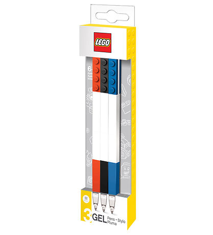 LEGO? Stationery Gel Pens - 3-pak - R?d/Bl?/Sort