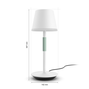 Philips Hue Go tafellamp wit- Wit en gekleurd licht