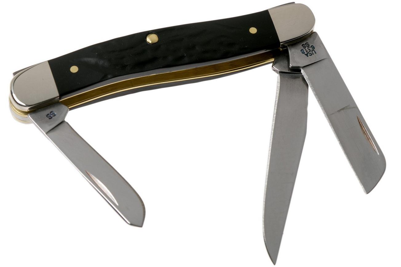Case Medium Stockman Rough Black Synthetic, 18222, 6318 SS zakmes
