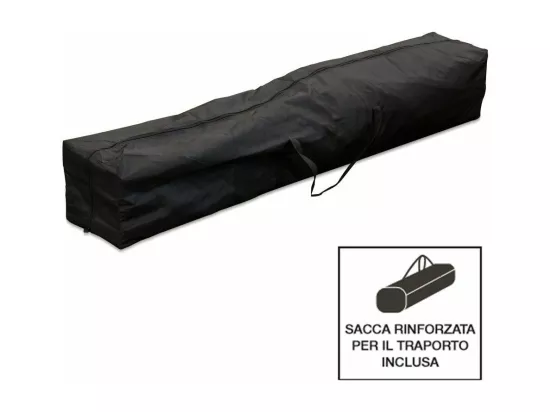 Gazebo pliable pliable 3 X 3 Noir recouvert de PVC imperméable
