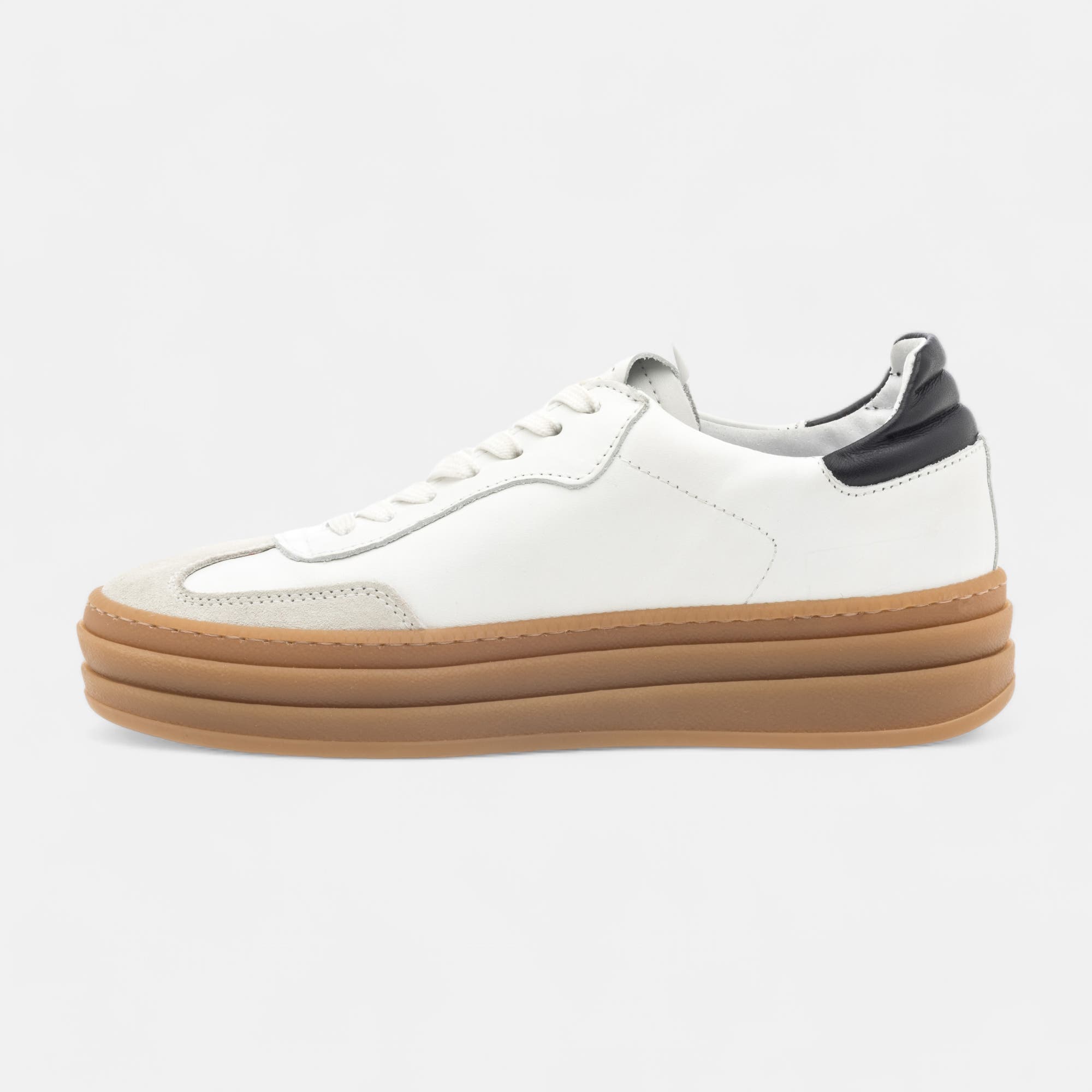 Baskets basses Femme en cuir blanc