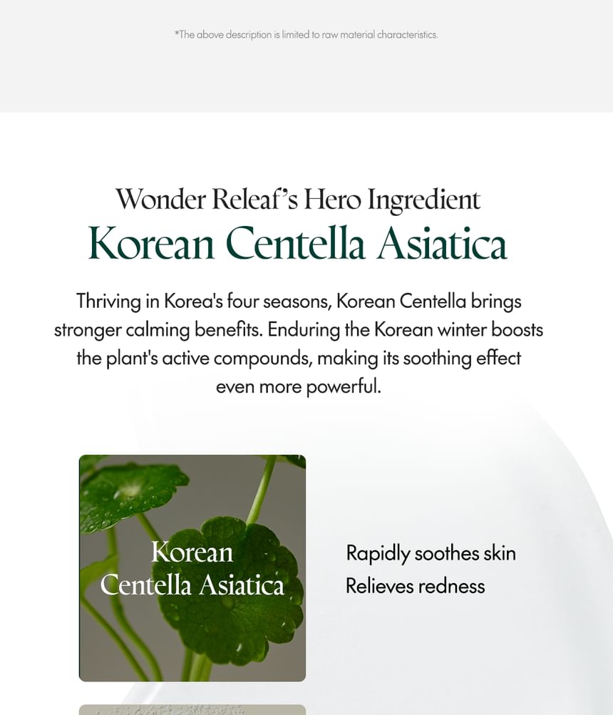 Purito SEOUL - Wonder Releaf Centella Serum ongeparfumeerd Mini
