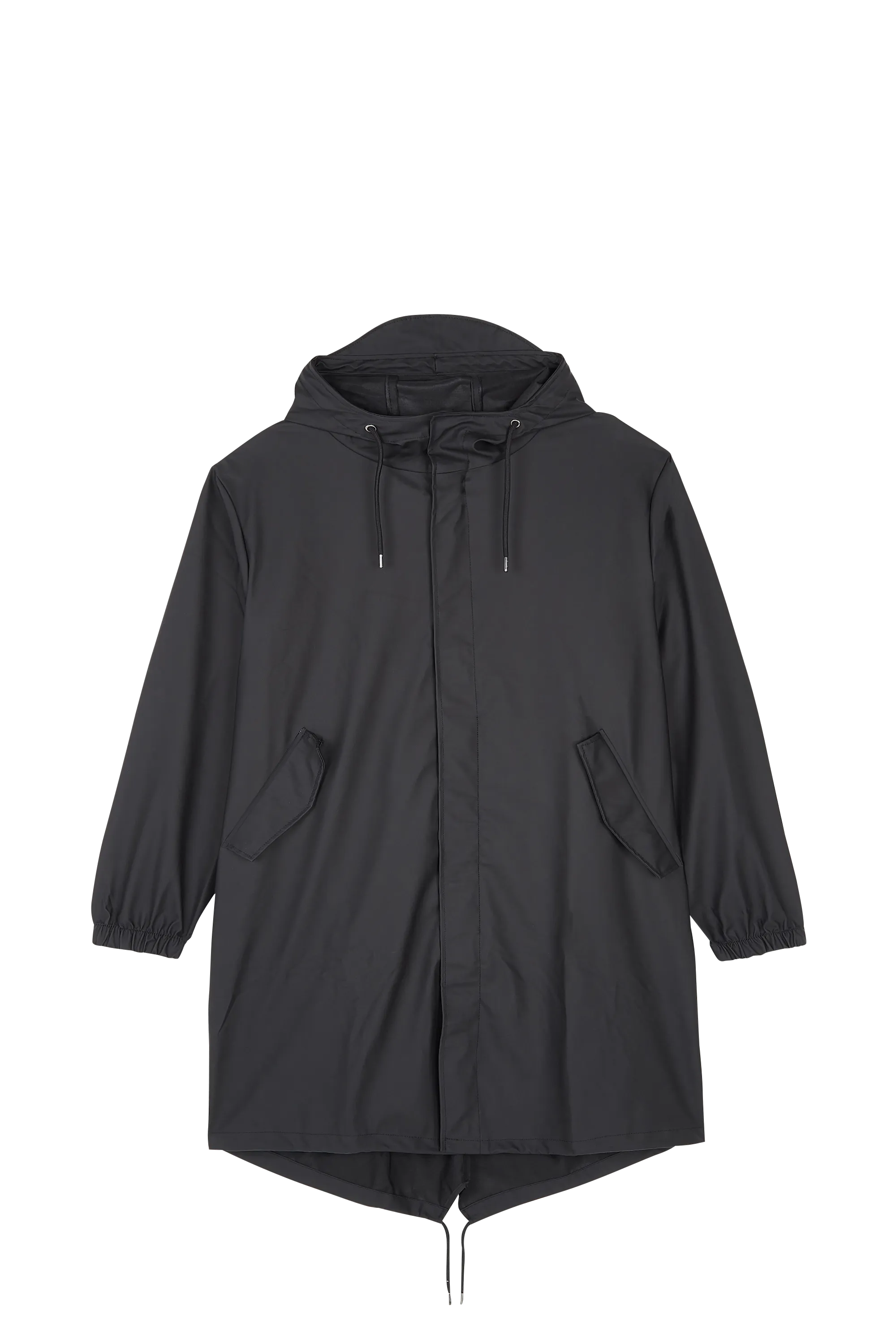 RAINS Imperméable à capuche  Fishtail Parka W3 Noir