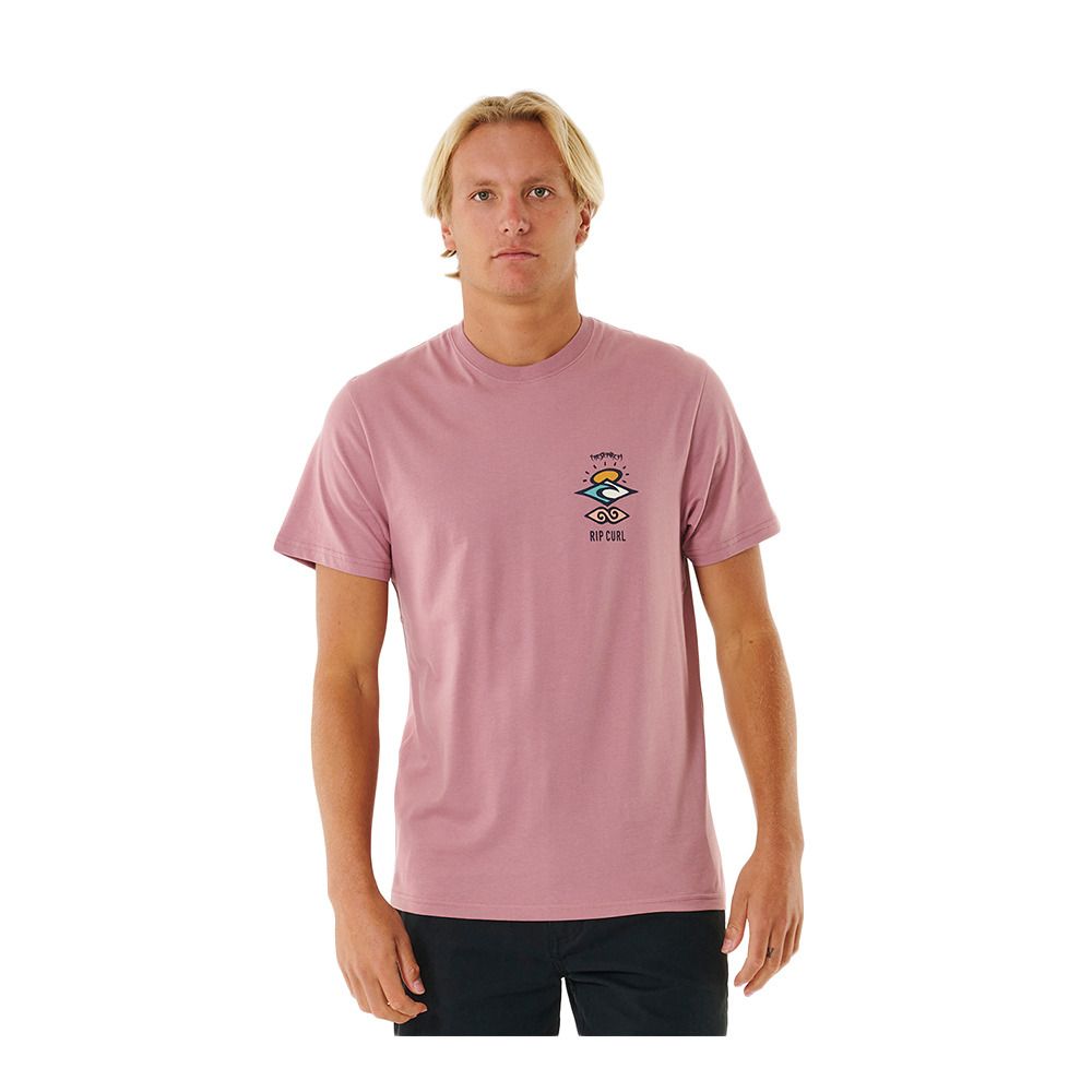 Rip Curl SEARCH ICON - Tee-shirt Homme mauve