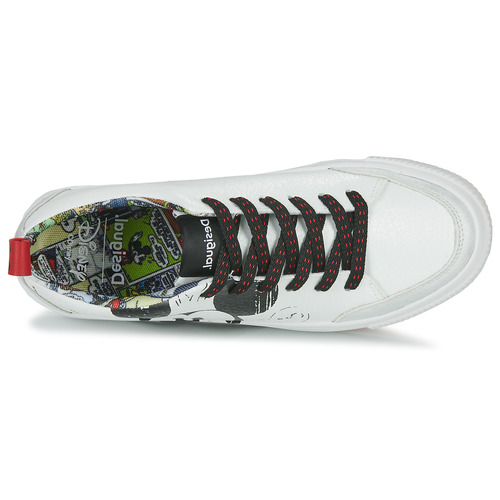 Desigual - STREETMICKEY CRACK - Blanc / Noir