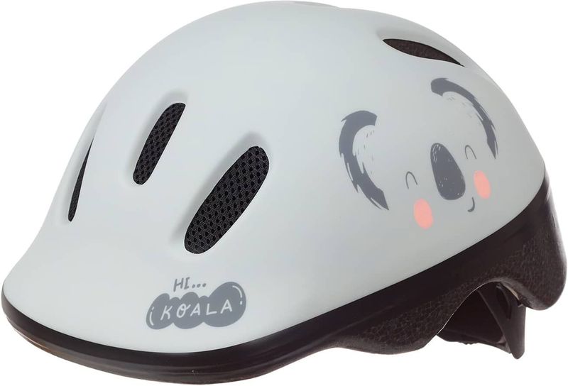 Polisport - Koala - Kinderhelm - Grijs mat - Verstelbaar - Lichtgewicht - Ventilatieopeningen