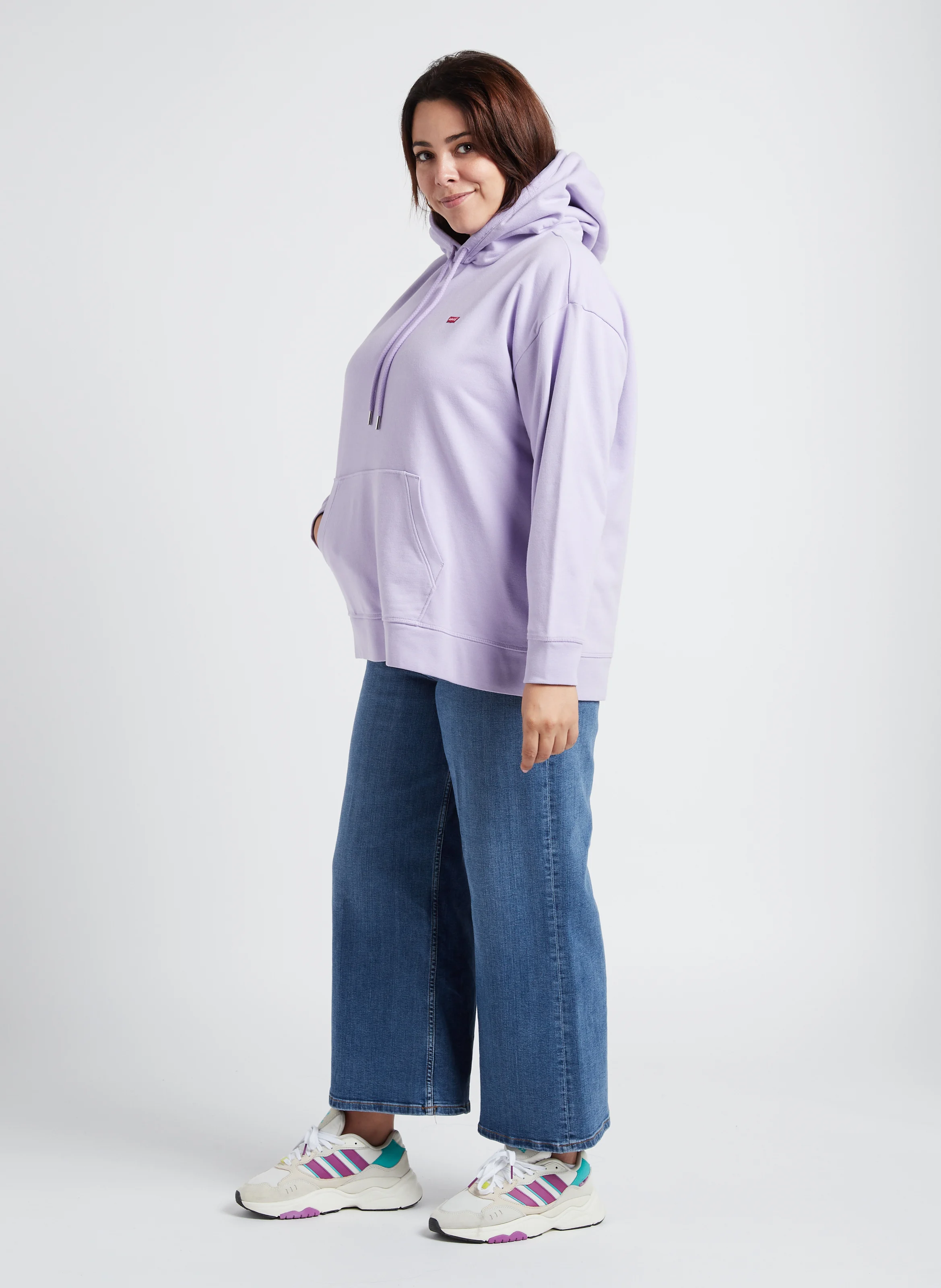 PL NON GRPHC STRD HOODIE - Sweat à capuche en coton | Violet