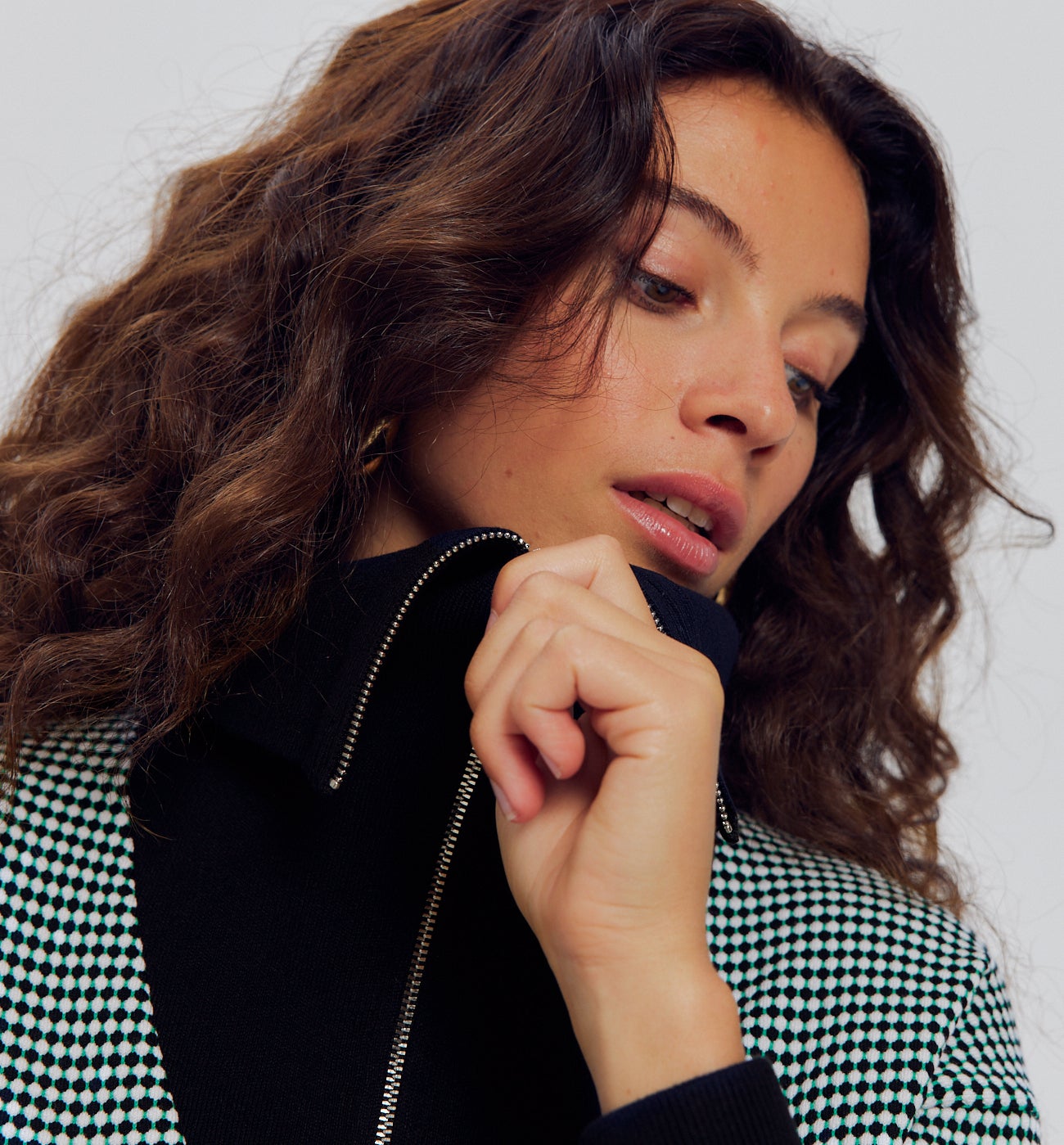Pull camionneur Femme - Imprimé noir