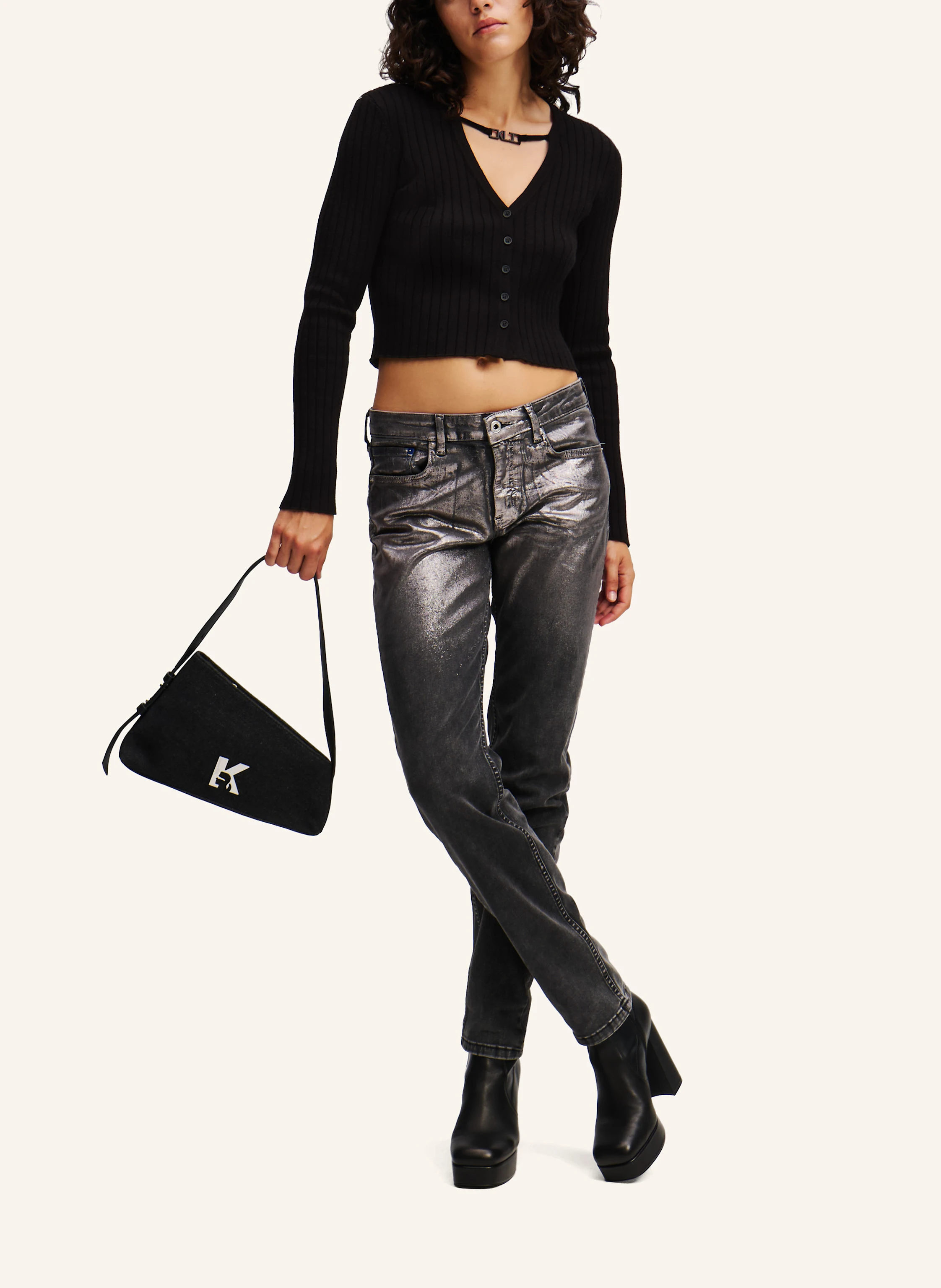 KARL LAGERFELD JEANS KURZE STRICKJACKE