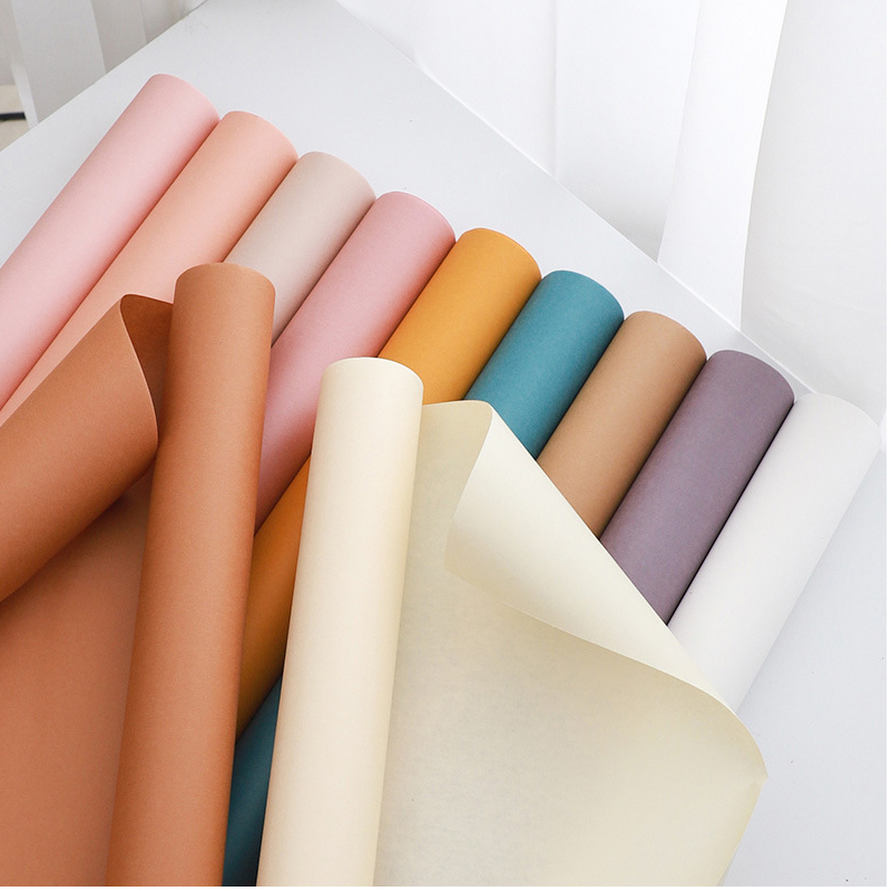 (58cmx7.3m) Blumenstrauss Papier Deko Geschenkpapier Verpackung Floristik Bouquet Papier - Lila