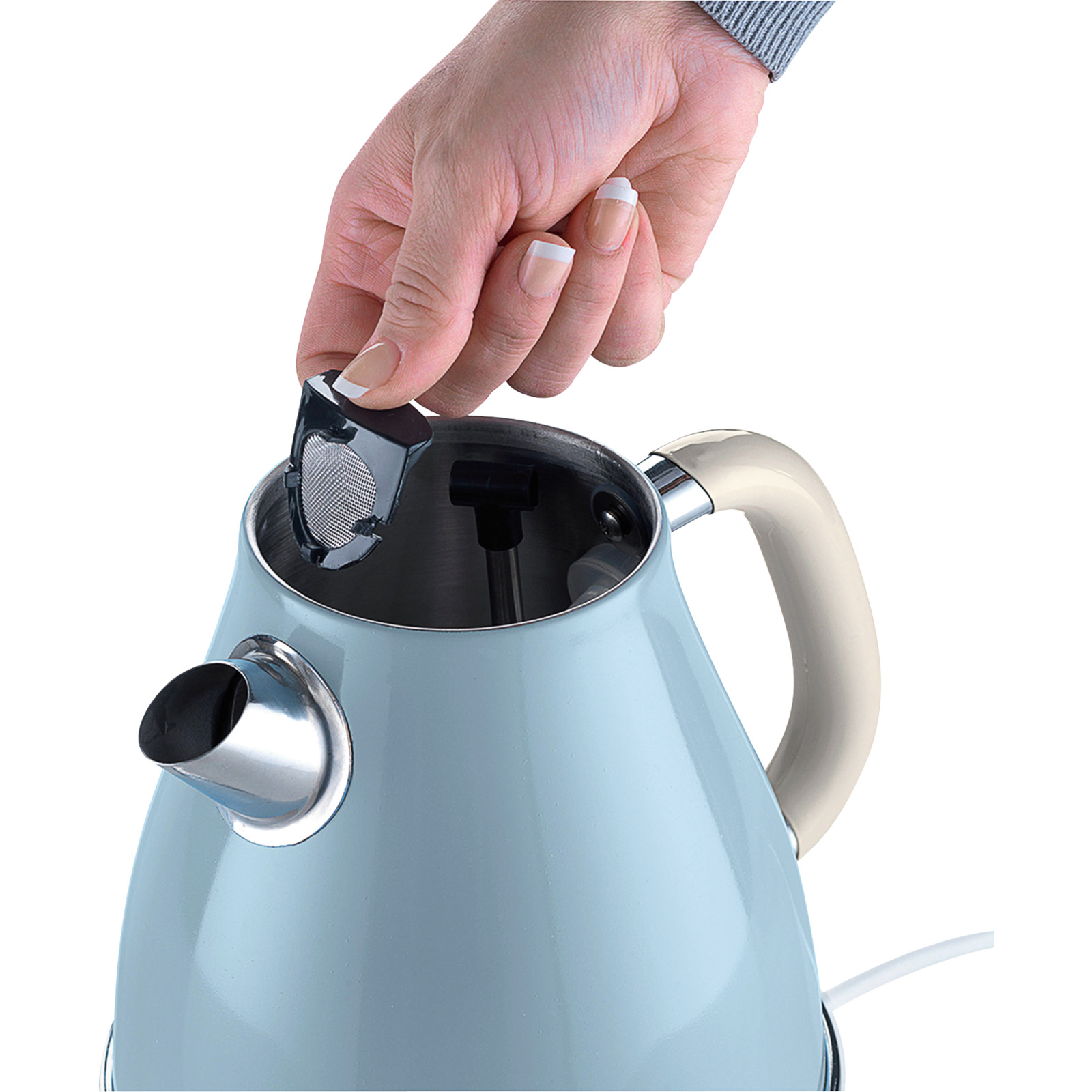 Ariete Wasserkocher, 2000 W, 1,7 L, blau