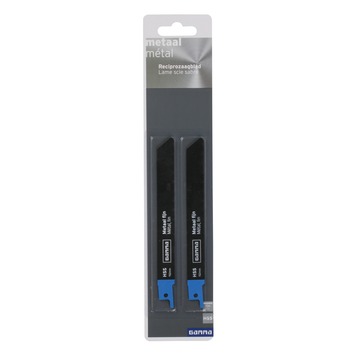 GAMMA reciprozaagblad voor metaal fijn 2 stuks - 152mm