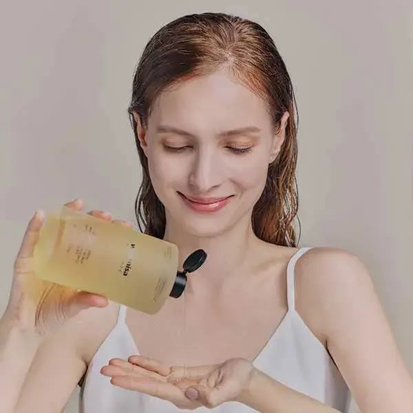 Shampoo Whamisa para Cabelos Secos com Sementes Orgânicas Fermentadas 490ml
