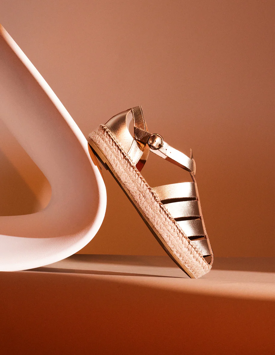 Espadrilles Thais - Cuir doré