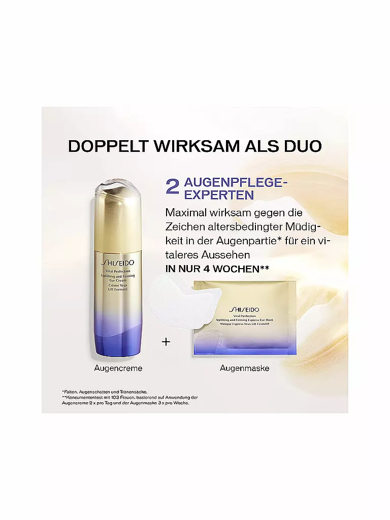 SHISEIDO Augenmaske - Vital Perfection Uplifting and Firming Express Eye Mask 12 Stk  keine Farbe