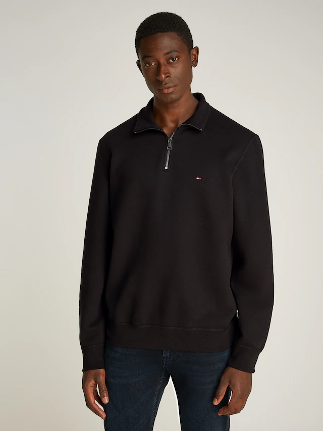 Tommy Hilfiger Sweatshirt »ESSENTIAL FLEECE 1/4 ZIP«, mit Stehkragen