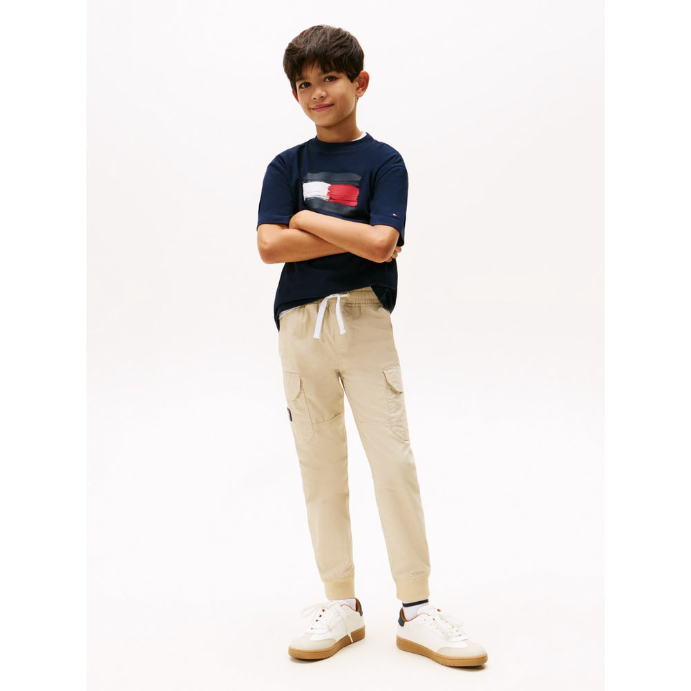 Køb Tommy Hilfiger Dark Night Navy Flag Archive Tee Ss