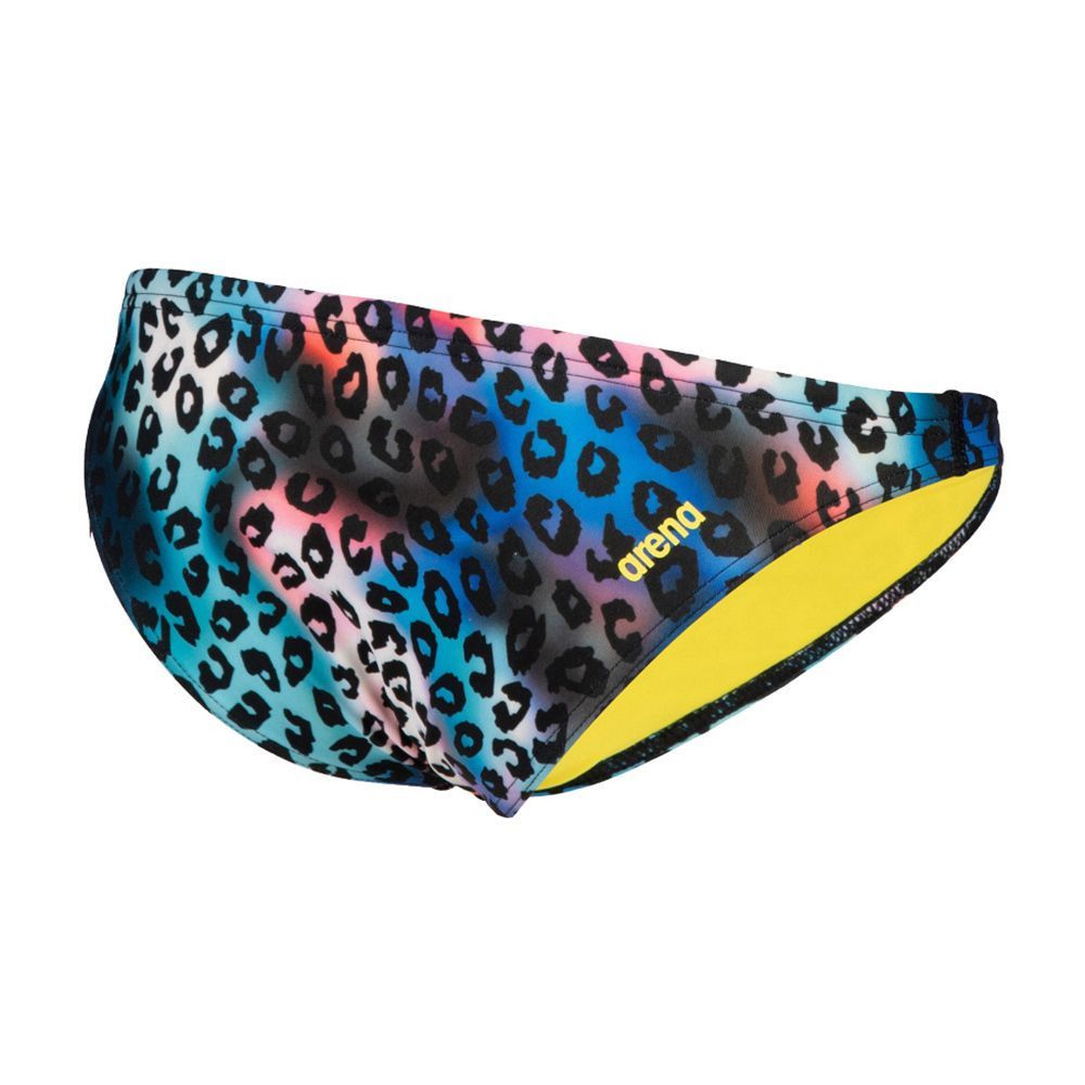 Arena FREE R - Slip de bain Femme neon blue multi/yellow sta