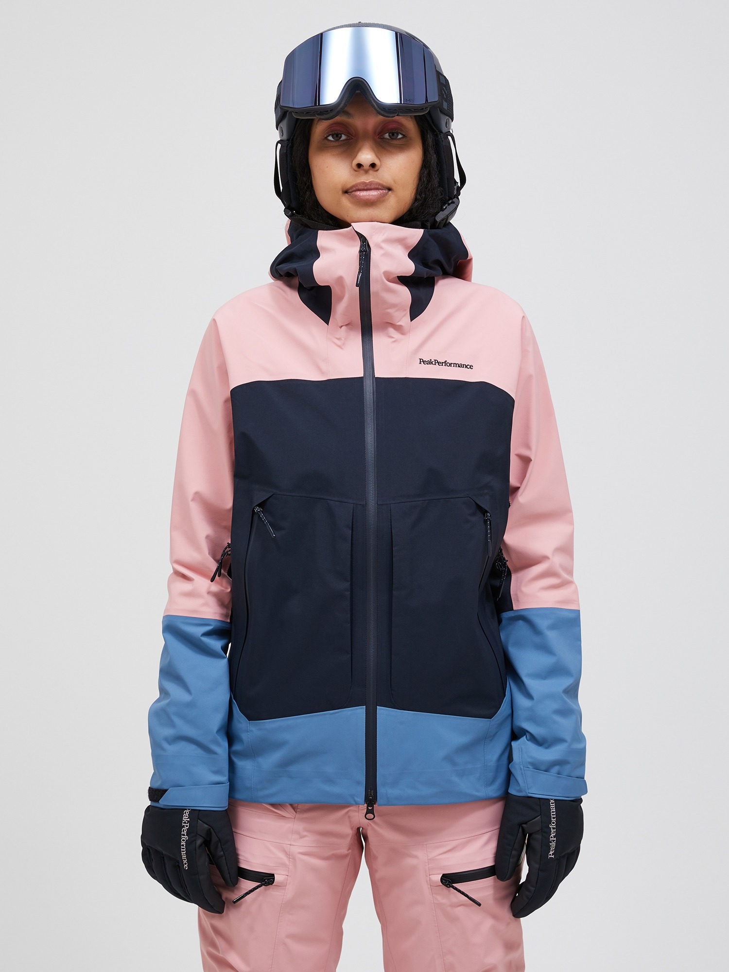 Vislight GORE-TEX C-Knit 3L Shell Jacket Dame 5BH Warm Blush/Shallow/Salute Blue
