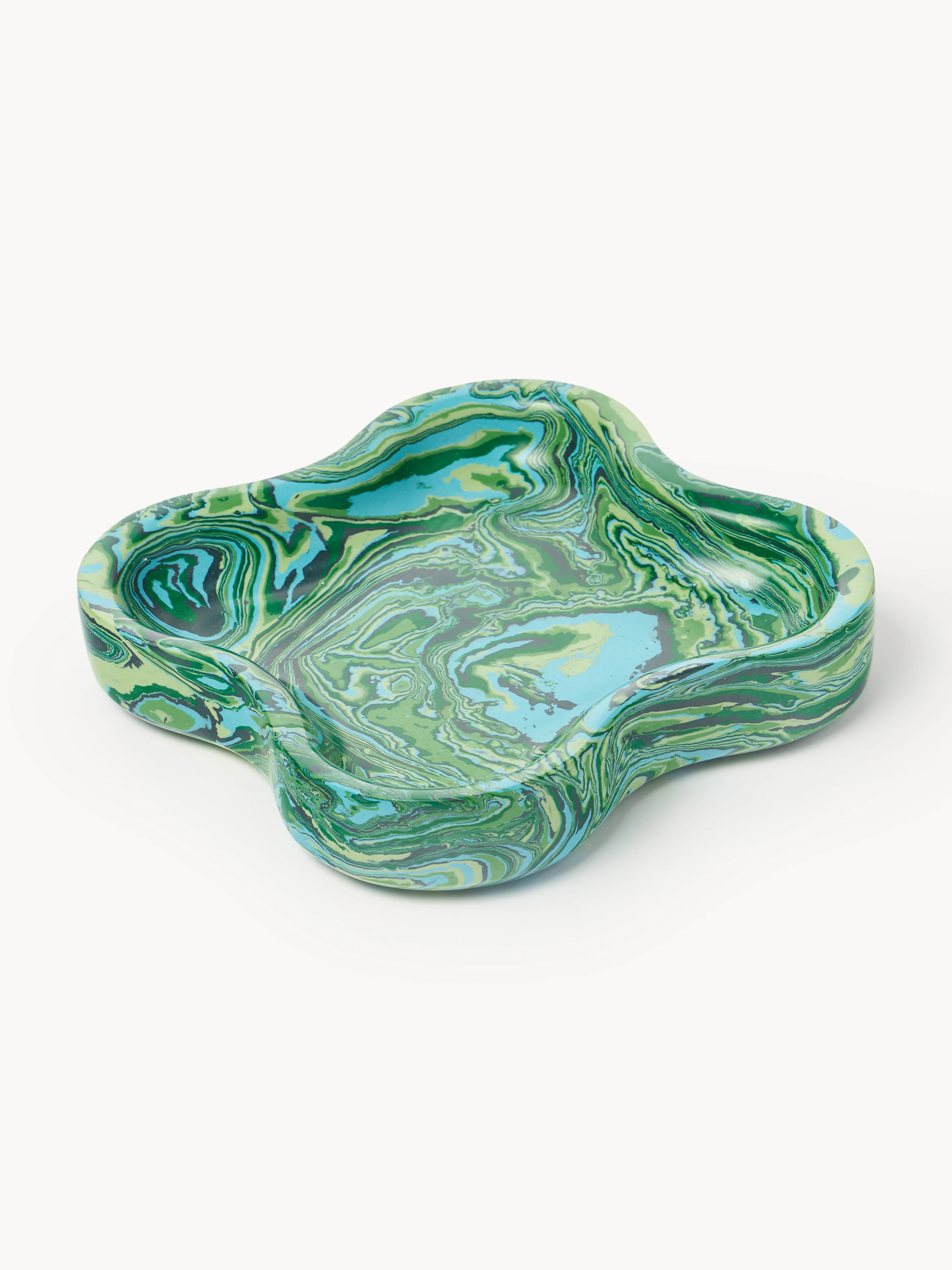 Decoratieve schalen Elara van kunstmarmer, 6-delig