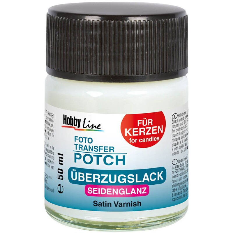 KREUL Foto Transfer Potch Überzugslack für Kerzen, 50 ml, transparent, 1 Stück