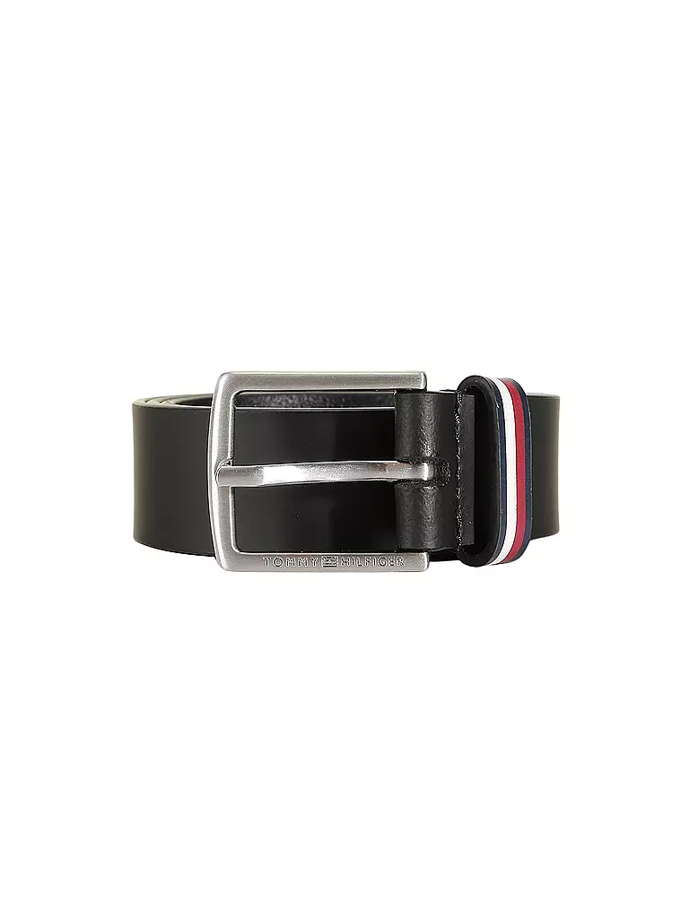 TOMMY HILFIGER Jungen Ledergürtel schwarz