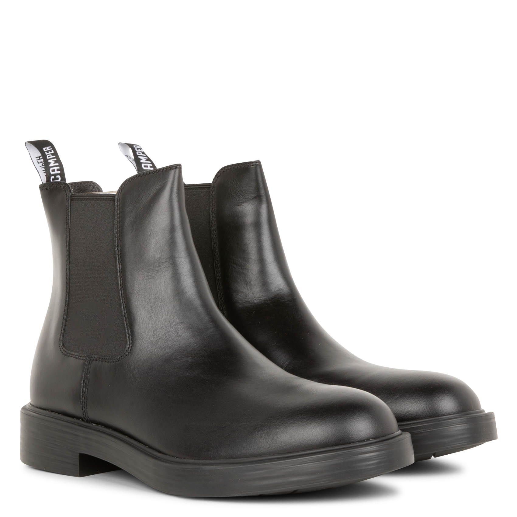 DEAN - Bottines Chelsea en cuir mélangé| Noir