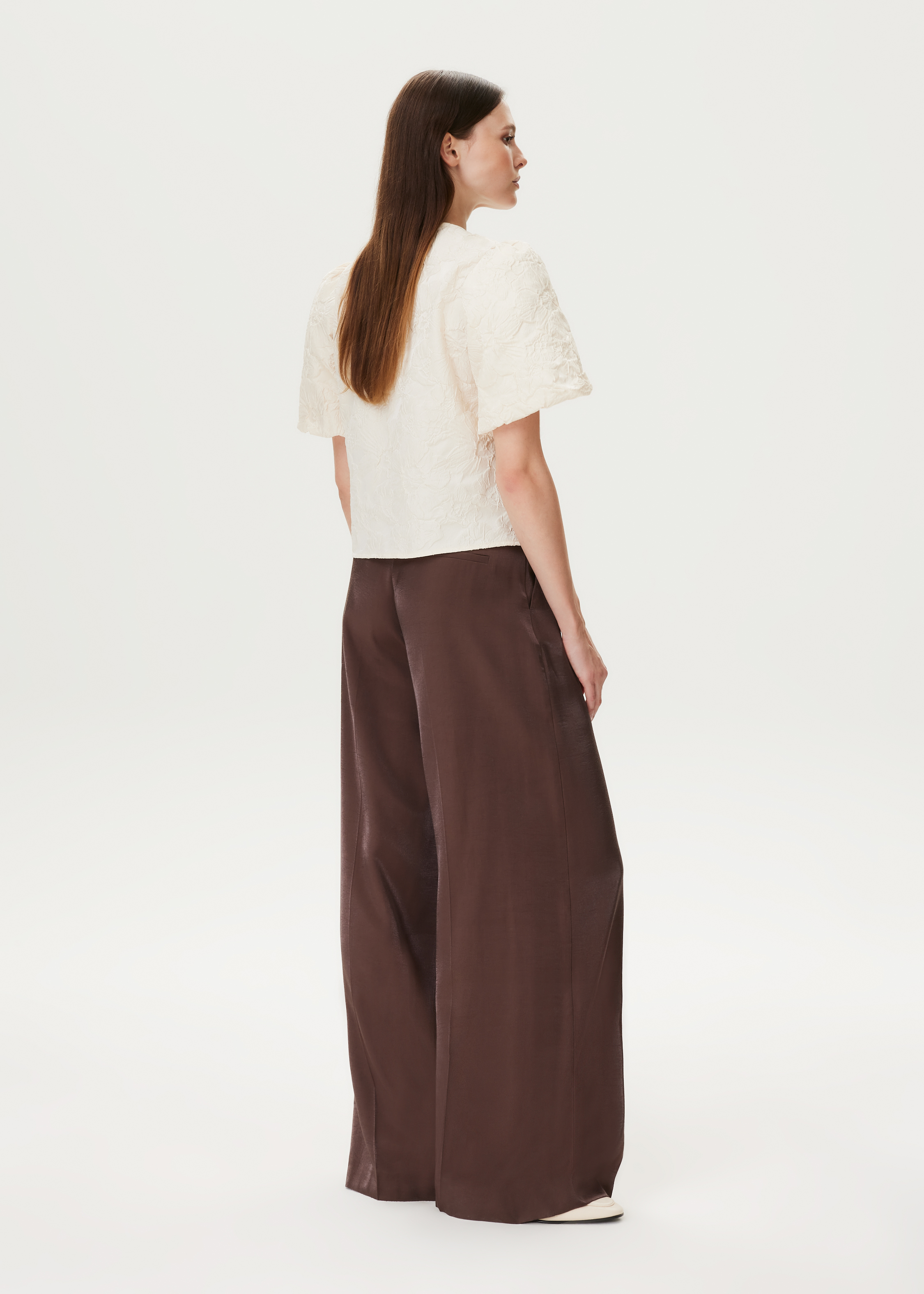Jacquard bloemen top