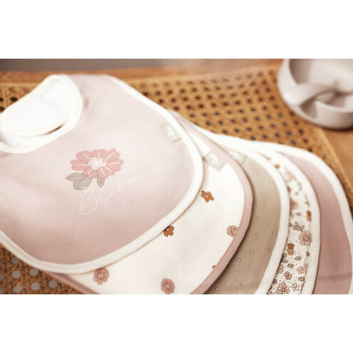Lot de 5 bavoirs Retro flowers - JOLLEIN