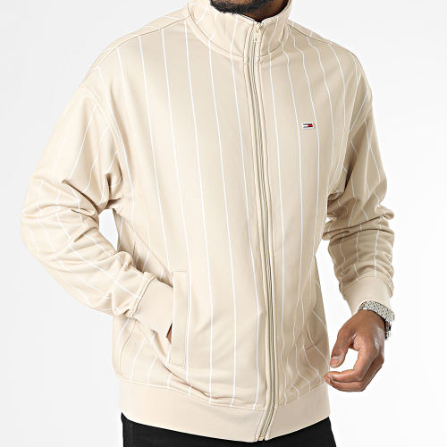 Veste Zippée A Rayures Relax Pinstripe 6360 Beige
