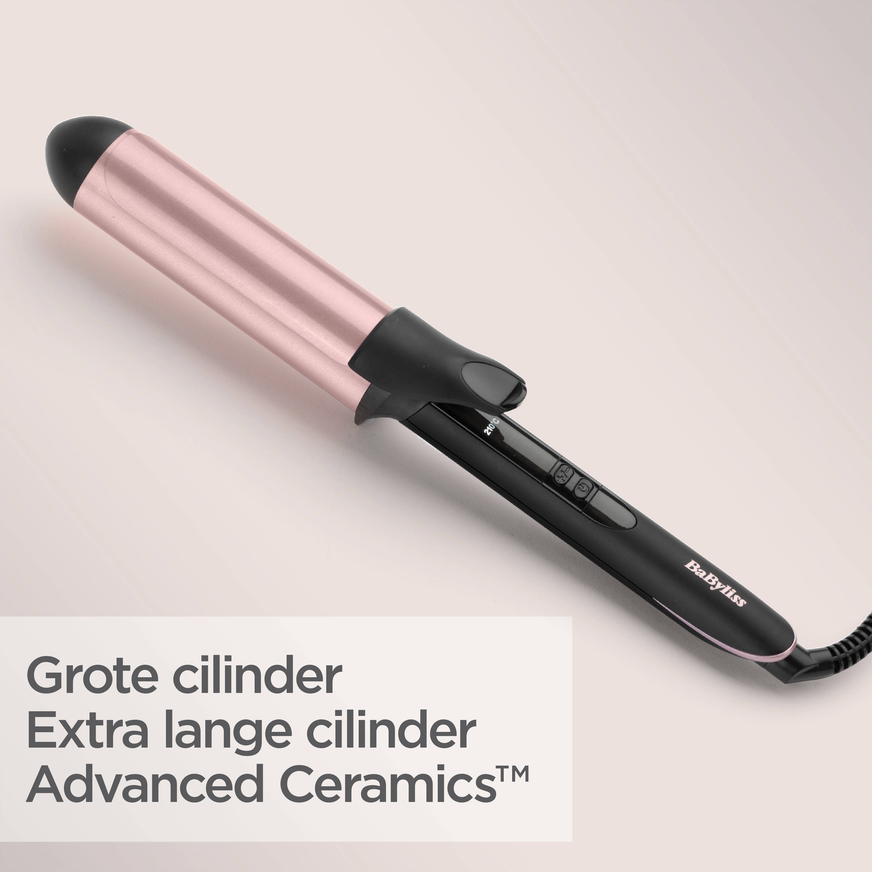 BaByliss Rose-Quartz 38mm krultang - C453E